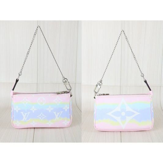 Include Entrupy Certificate of Authenticity|Very Good ( Rank A) | Louis Vuitton Monogram Mini Escale Pochette Accessoires Limited edition|S25110303