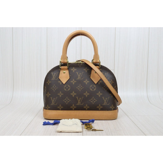 Good ( Rank AB)|LV Monogram Alma BB HandBag Shoulder Bag|S25110420