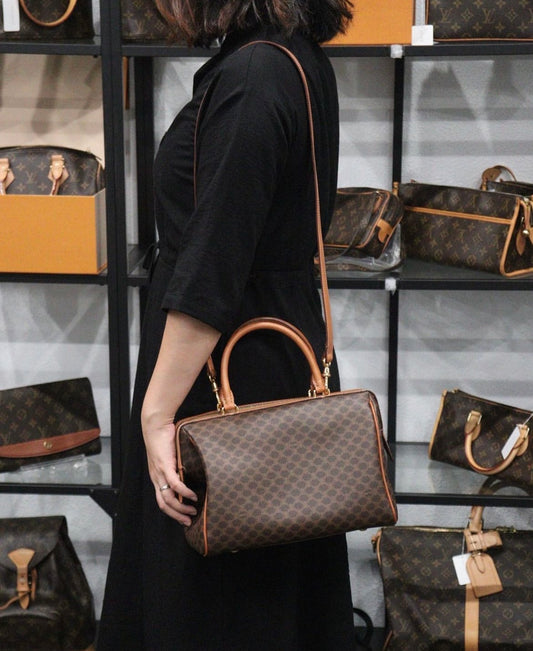 Rank A | CELINE Macadam Poston 27 Bag With Shoulderstrap|V23092124