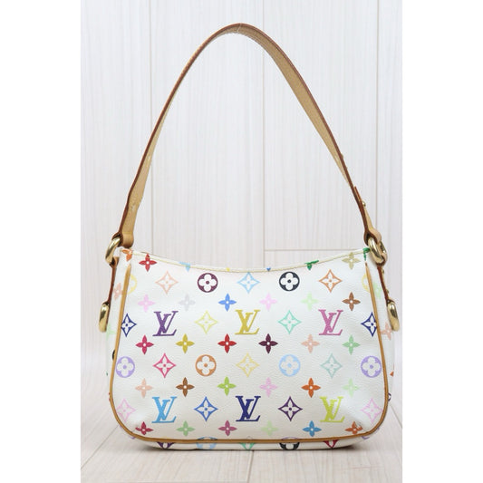 Include Entrupy Certificate of Authenticity|Good ( Rank AB)| Louis Vuitton Takashi Murakam Multi Monogram Lodge Shoulder Bag|S25110404