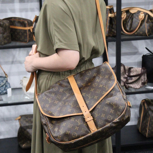 Rank AB | LV Monogram Saumur 35 Shoulder Bag|23121920