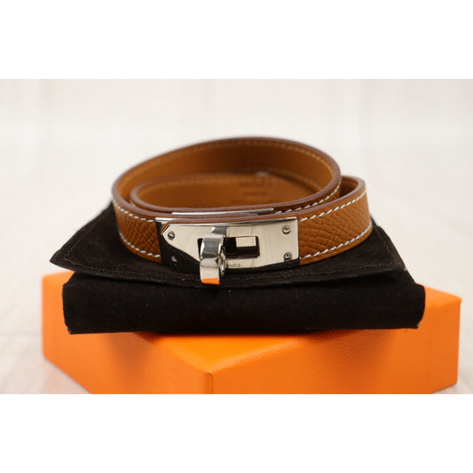 Very Good ( Rank A) | HERMES Leather Calf Bracelet|V25012115
