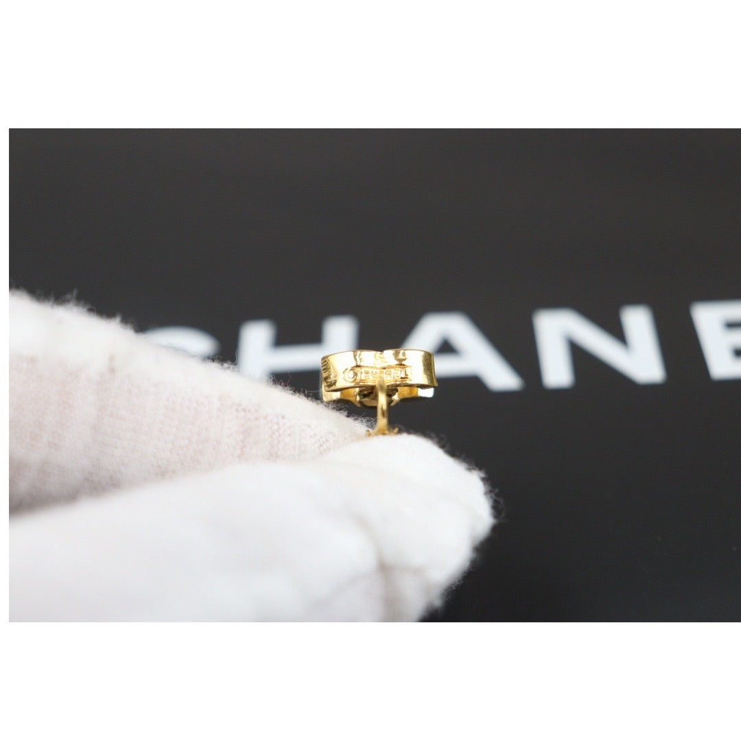 Rank A |CHANEL COCO Earrings 18k Gold Plated |24022102