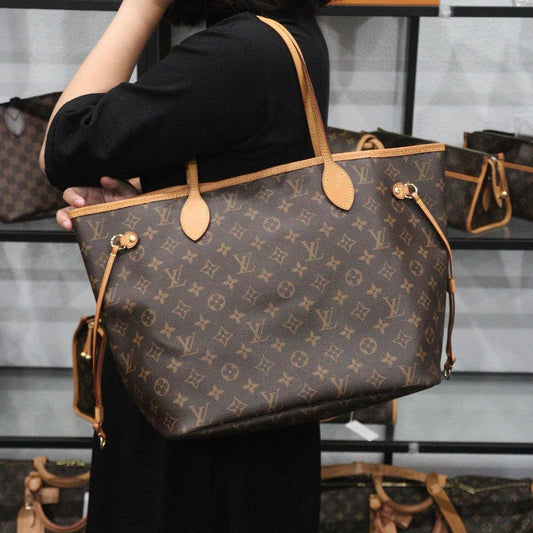 Rank AB | LV Monogram Neverful MM ShoulderBag With Pouch|23092629