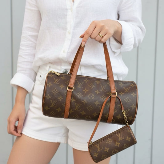 Include Entrupy Certificate of Authenticity|Good ( Rank AB)| Louis Vuitton Monogram Papillon 30 Handbag |26070911