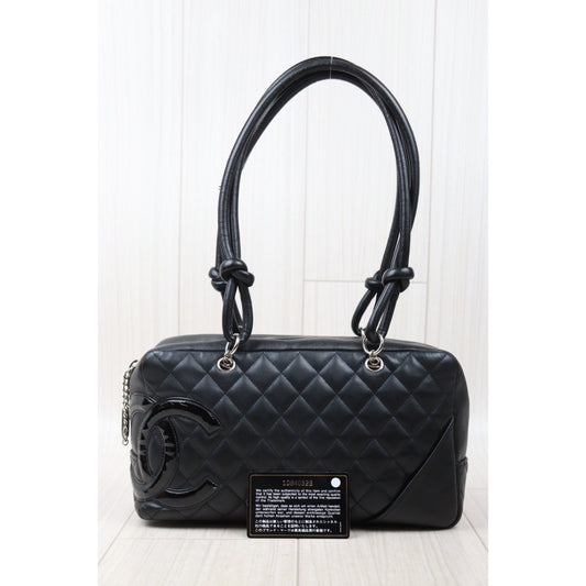 Rank AB | CHANEL Cambon Line Bowling Bag Made In 2005~2006Year|24060619