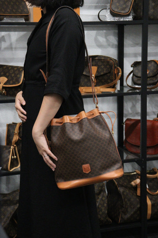 Rank AB|Celine Macadam Shoulder Bag|23101316