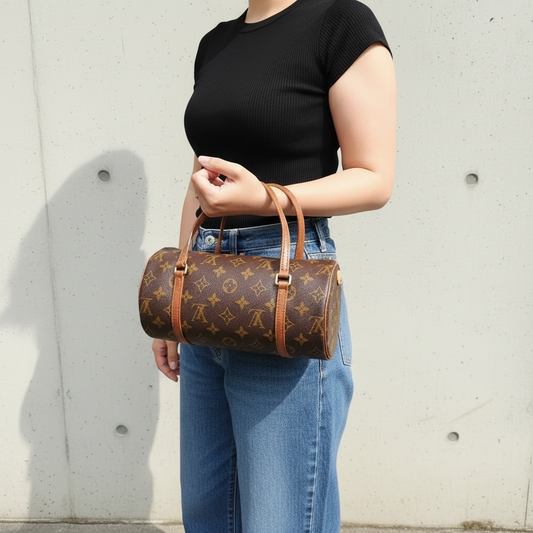 Include Entrupy Certificate of Authenticity|Very Good ( Rank A)| Louis Vuitton Monogram Papillon 26 Handbag |26040706