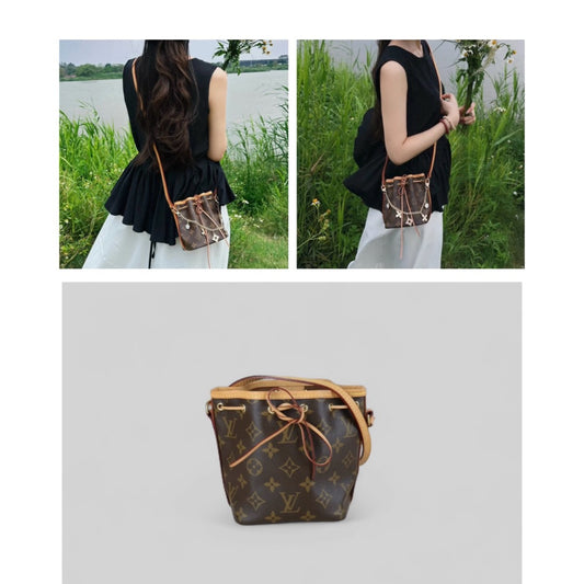 Very Good ( Rank A)| LV Monogram Nano Noe Shoulder Bag |X25061705