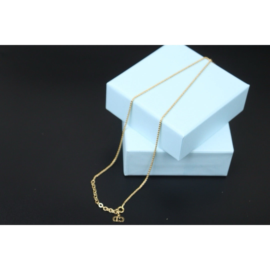 Very Good ( Rank A) | Dior Heart Rhinestone Necklace |24090514