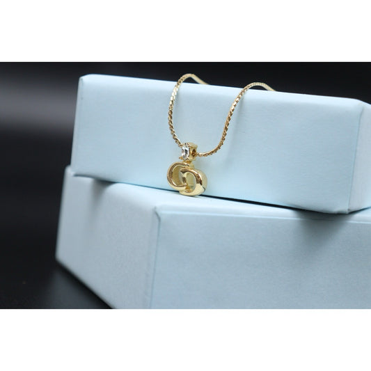 Very Good ( Rank A) | Dior CD Rhinestone Necklace |V25061910
