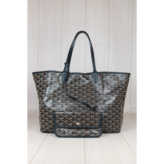 Very Good ( Rank A) | Goyard Saint-Louis PM Tote Bag Black|S24071438