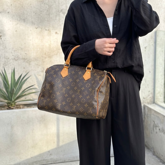 Include Entrupy Certificate of Authenticity|Very Good ( Rank A) | Louis Vuitton Monogram Speedy 30 Hand Bag |S26072511