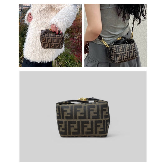 Good ( Rank AB)| FENDI PM Zucca Handbag |25040811