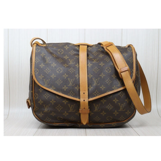 Good ( Rank AB)| LV Monogram Saumur 35 Shoulder Bag|24112806