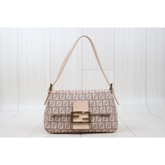 Rank A｜  FENDI Mamma Baguette Shoulder Bag Pink ｜24040815