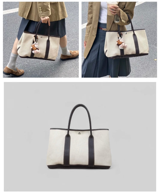 Very Good ( Rank A)| HERMES Garden Party PM Handbag □I Stamp Made In 2005 Year|H25040701