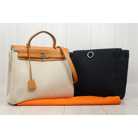 Good ( Rank AB)| HERMES Herbag PM Shoulder Bag □G Stamp Made in 2003 Year|26012905