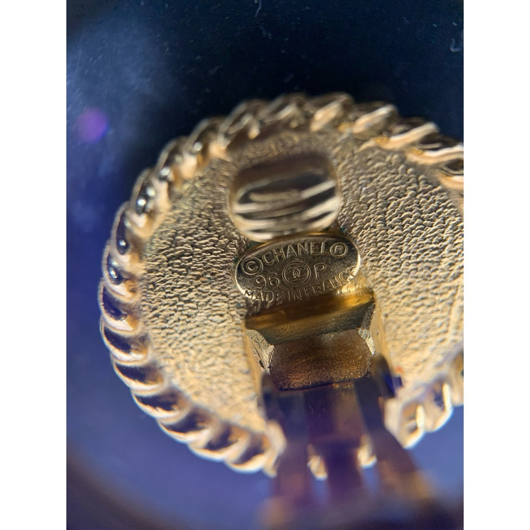 Very Good ( Rank A) | CHANEL Coco Mark Viatage Gold Earrings Made In 1996Year |25102305