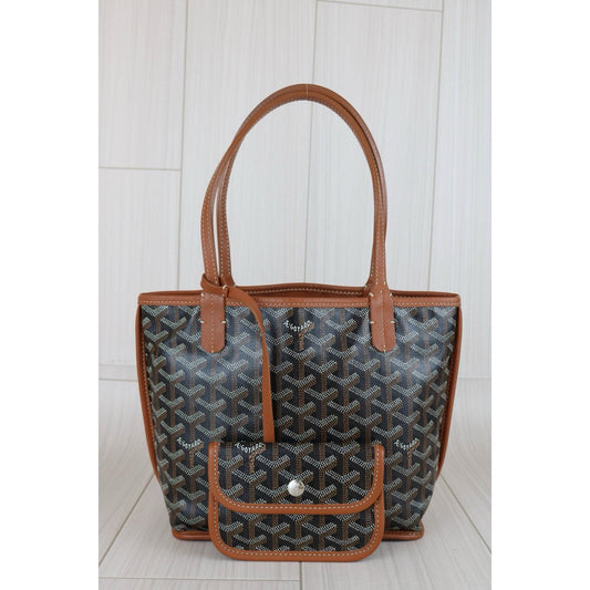 Very Good ( Rank A) | Goyard Anyone Mini Tote Bag Brown|B25011002