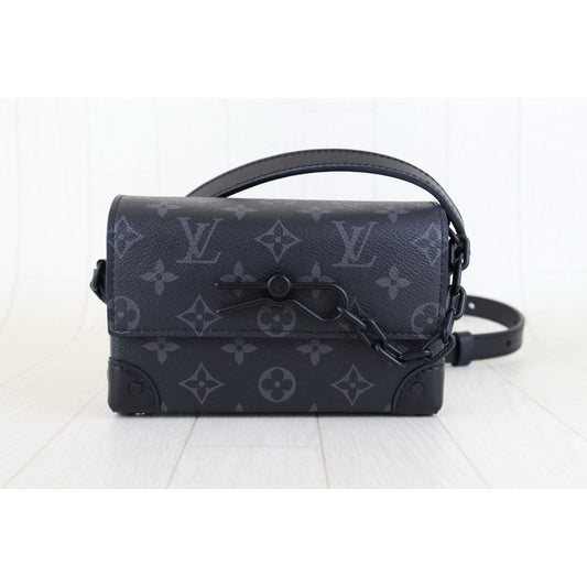 Very Good ( Rank A)| LV Monogram Steamer Camera Bag Shoulder Bag Black|H25011317