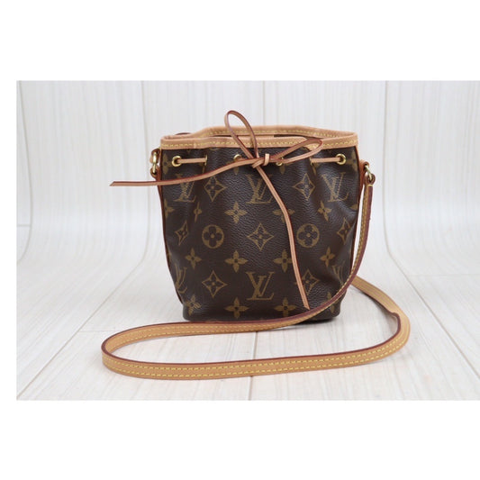 Rank A | LV Monogram Nano Noe Shoulder Bag|23102848