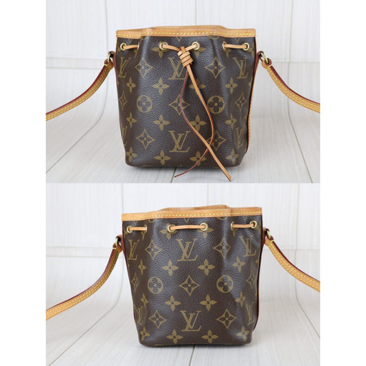 Include Entrupy Certificate of Authenticity|Good ( Rank AB)| Louis Vuitton Monogram Nano Noe Shoulder Bag |X25111309