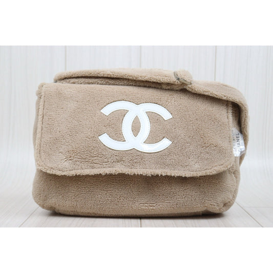 Very Good ( Rank A)| CHANEL Coco Mark Precision CCVIP Shoulder Bag Beige|26012209