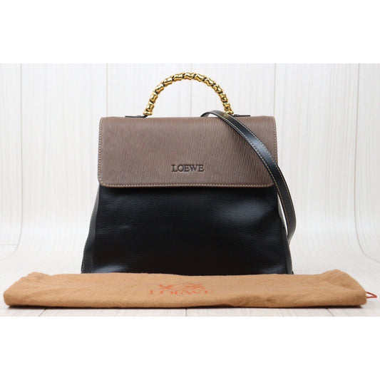 Good ( Rank AB) | Loewe Belasquez Twist Handbag Shoulder Bag |24053018