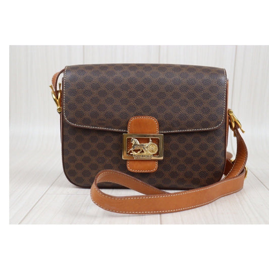 Rank AB|Celine Macadam Shoulder Bag|23110713