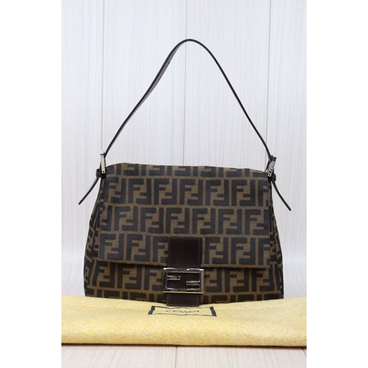 Rank A| FENDI Zucca Mamma Baguette Shoulder Bag |24042905