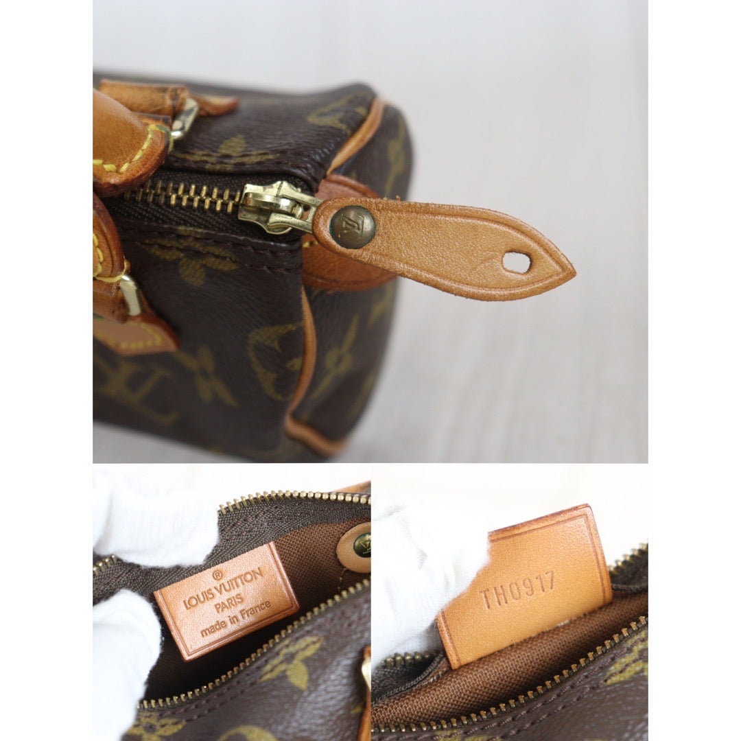 Rank AB | LV Monogram Mini Speedy Handbag |23092216