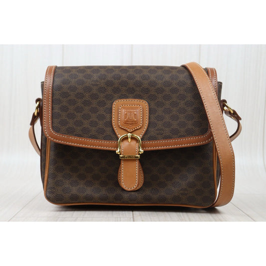 Good ( Rank AB) | CELINE Macadam Shoulder Bag |24102414