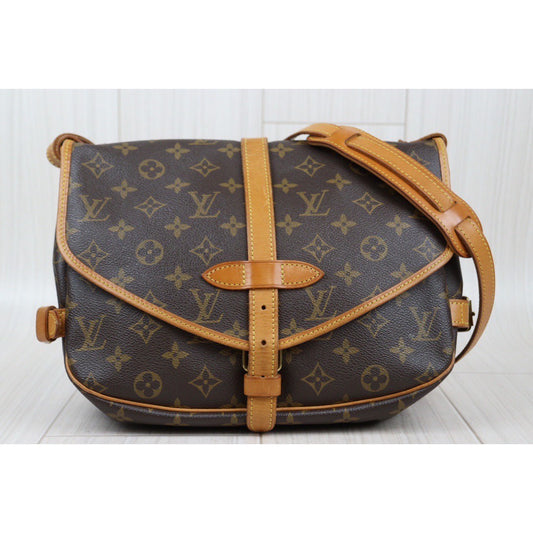 Rank AB | LV Monogram Saumur 30 Shoulder Bag|24012913