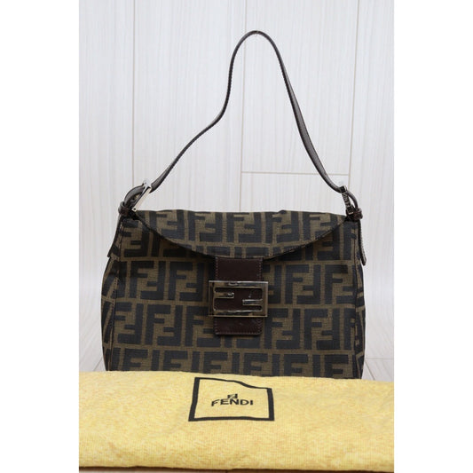 Rank A | FENDI Zucca Mamma Bucket Shoulder Bag|J24022732