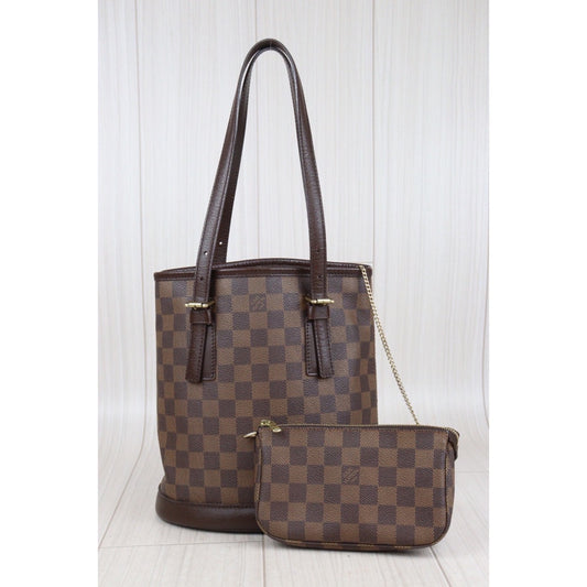 Rank A|LV Damier Male Handbag With Pouch|23101903