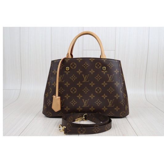 Rank A |LV Monogram Montaigne BB Hand Bag Shoulder Bag|23112702