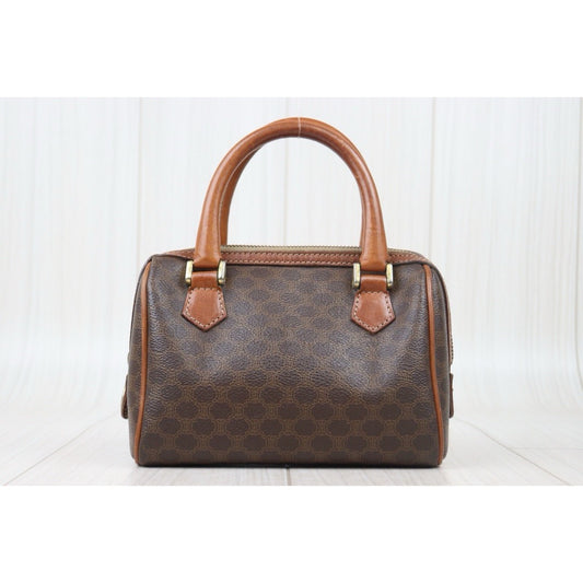 Good ( Rank AB)|CELINE Macadam Poston 18 Bag Hand Bag|24101721