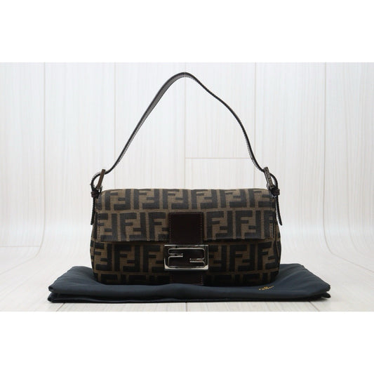 Very Good ( Rank A) | FENDI Zucca Mamma Baguette Shoulder Bag|24090504
