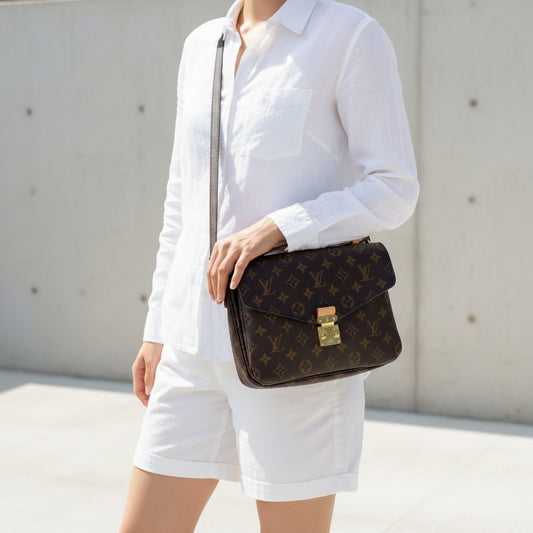 Include Entrupy Certificate of Authenticity|Very Good ( Rank A)|Louis Vuitton Monogram Pichette Metis ShoulderBag|X26051710