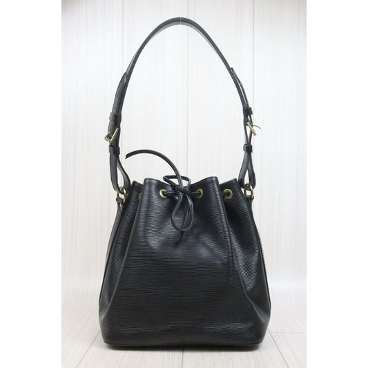 Include Entrupy Certificate of Authenticity|Good ( Rank AB)|Louis Vuitton Epi Slouchy Bucket Shoulder Bag Black|26070316