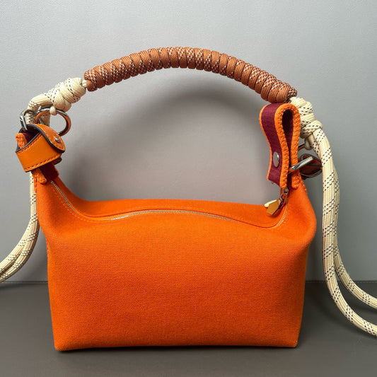 Very Good ( Rank A) | HERMES Bride-A-Brac Canvas Handbag