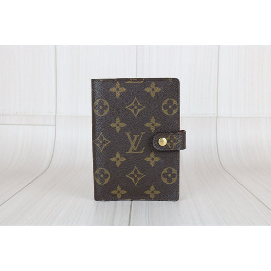 Very Good ( Rank A)| LV Monogram Small Ring Agenda Cover Notebook Cover |X25030114