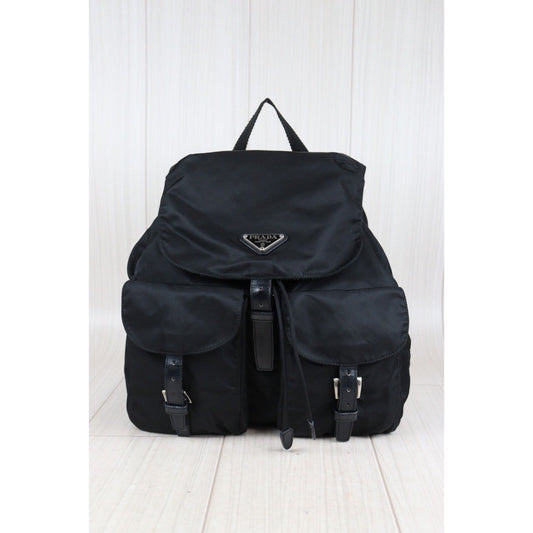 Rank AB|Prada Nylon Backpack Medium Black|23101908