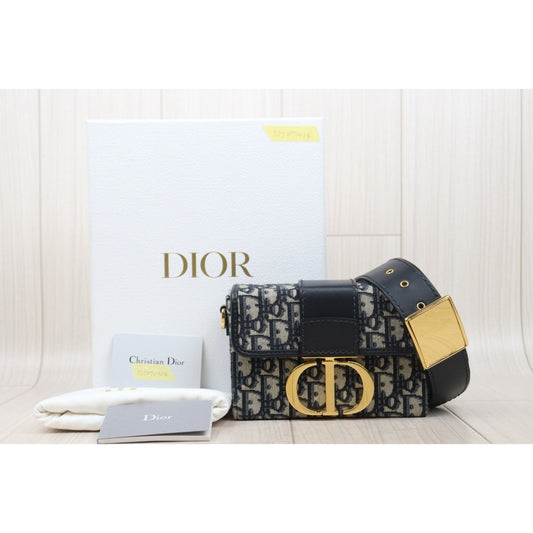 Very Good ( Rank A)|Full Set Dior Trotter Montaige Mini Box Shoulder Bag |S25071024