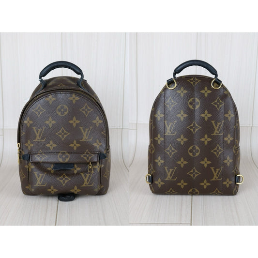 Include Entrupy Certificate of Authenticity|Good ( Rank AB)| Louis Vuitton Monogram Coated Canvas Mini Palm Springs Backpack IC Chips Model|W25102311