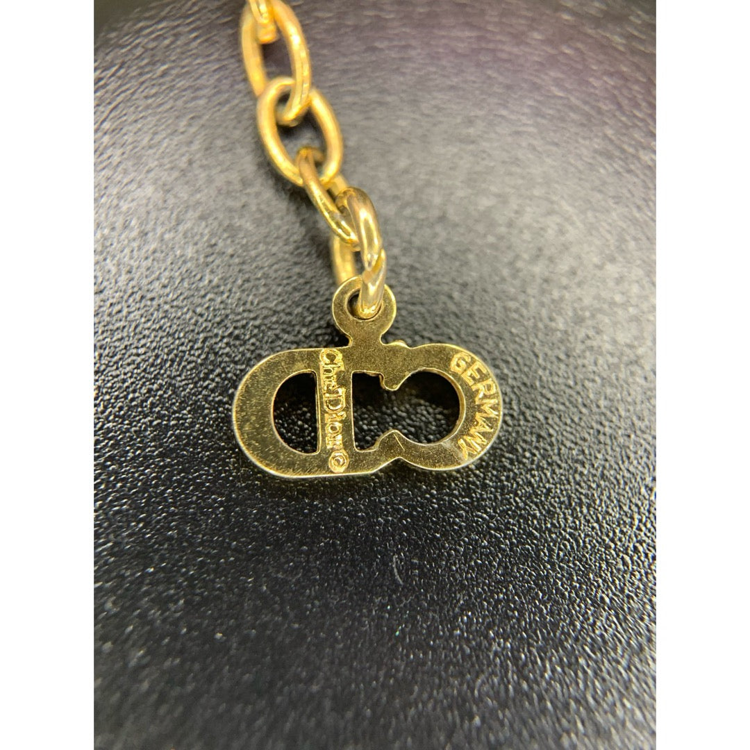 Good ( Rank AB) | Dior Heart Rhinestone Necklace |V25071016