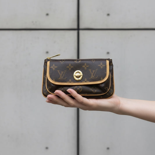 Include Entrupy Certificate of Authenticity|Good ( Rank AB)|Louis Vuitton Monogram Tikal Pochette|26051308
