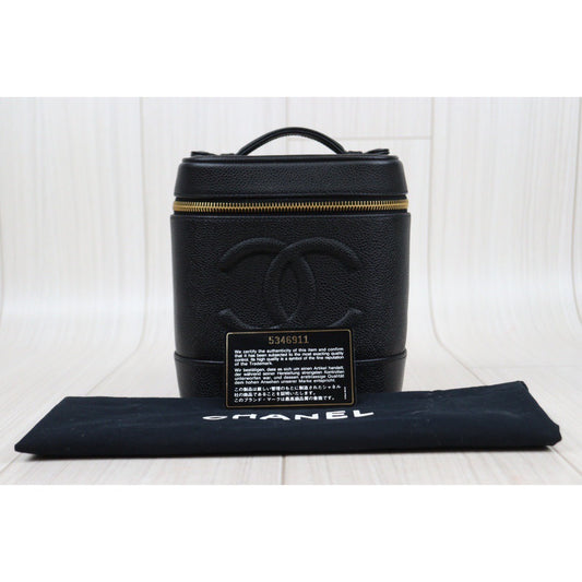 Rank AB | CHANEL Caviar Skin Vanity Handbag |24031405