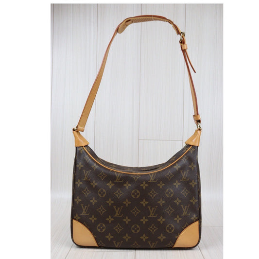 Rank A|LV Monogram Boulogne 30 Shoulder Bag |24012515